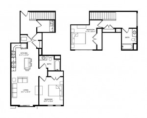 The Monroe 2 Bedroom Townhouse - Unit N