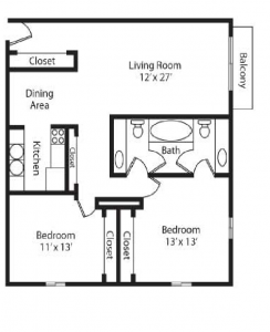 The Sovereign 2 Bedroom - Corner