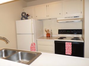 A small apartment kitchen