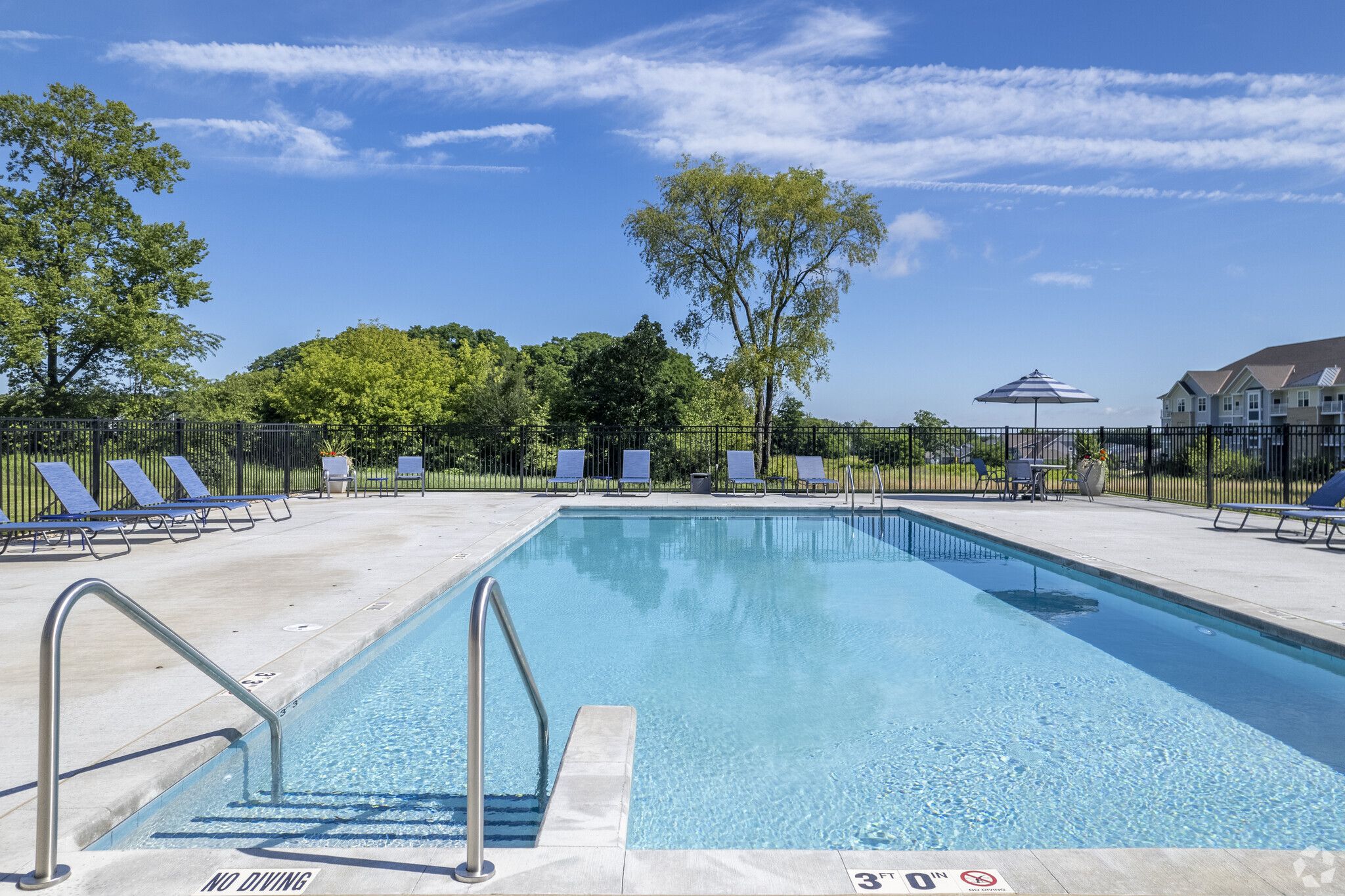 the pool at Irish Fields Apartments